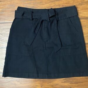 Women’s Black Tie-Waist A-Line Skirt Size Small